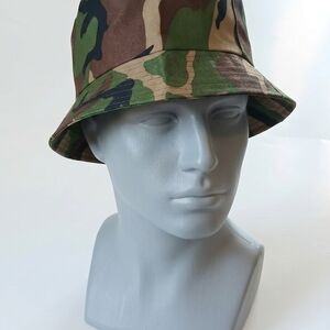 Unisex Unbranded Men’s Camo Bucket Hat - Green/Brown, Style Navy Seal.